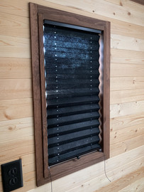 Blinds Ice Castle 14x27 Window BLACK 12.5x25