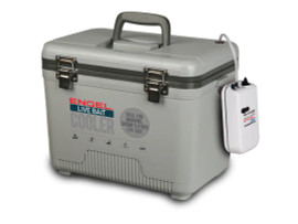 Engel Live Bait Cooler W/Aerator & Net Gray Engel Live Bait Cooler W/Aerator & Net Gray