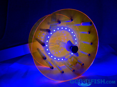 Northern Lights Orange Rattle Reel - GoIceFish