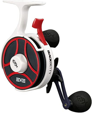 13 FISHING Black Betty FreeFall Ghost – Mulinello Da Pesca Sul Ghiaccio Inline, Rapporto 2.5:1, Sistema FreeFall