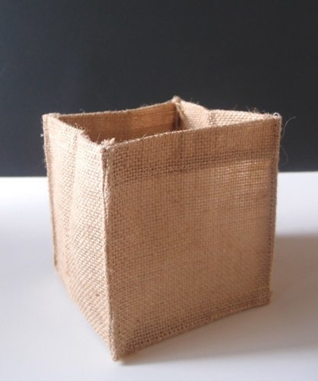 Natural Burlap Jute Square Vase Holder Pack Of 12 Select From
