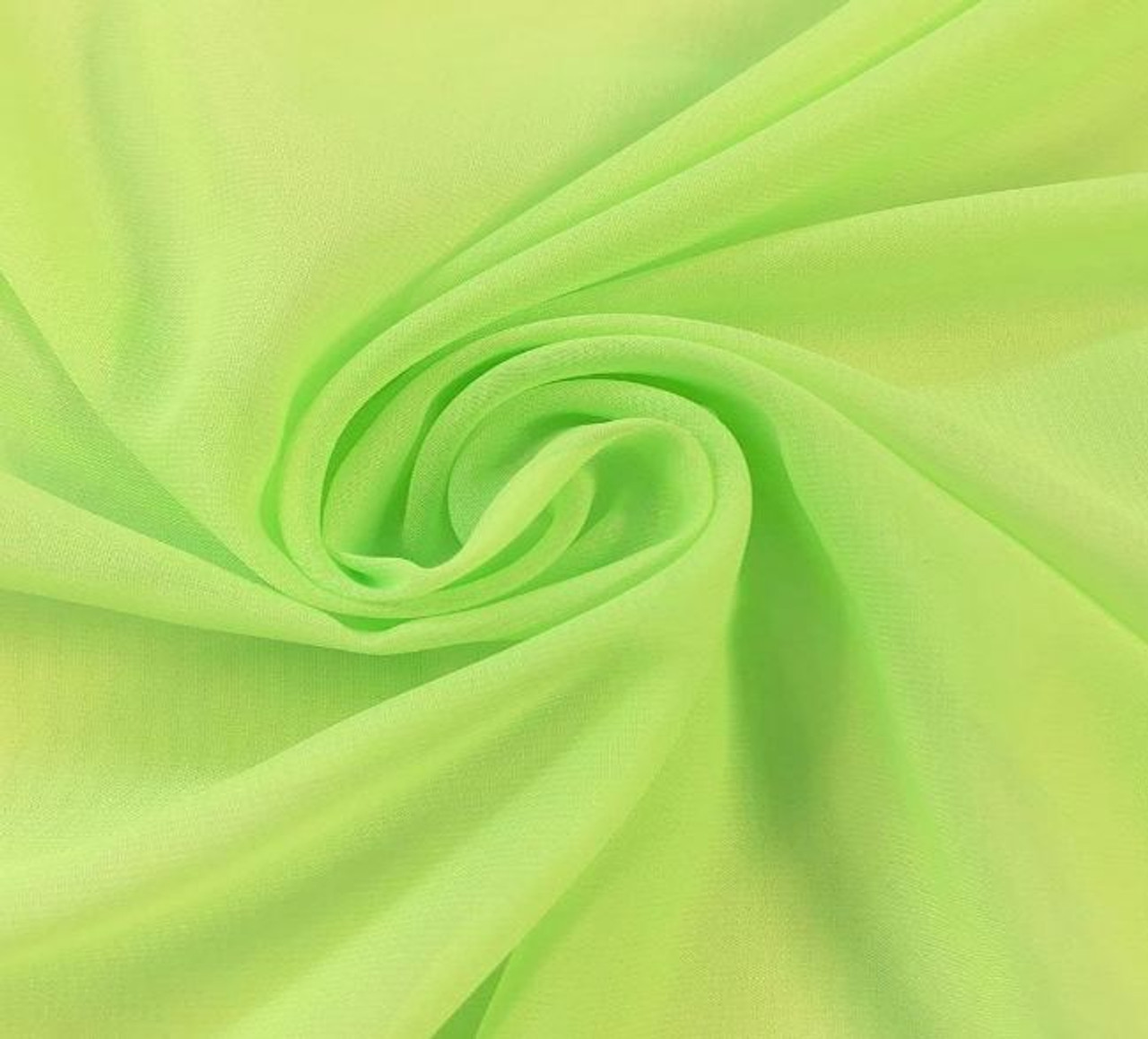 chiffon green fabric