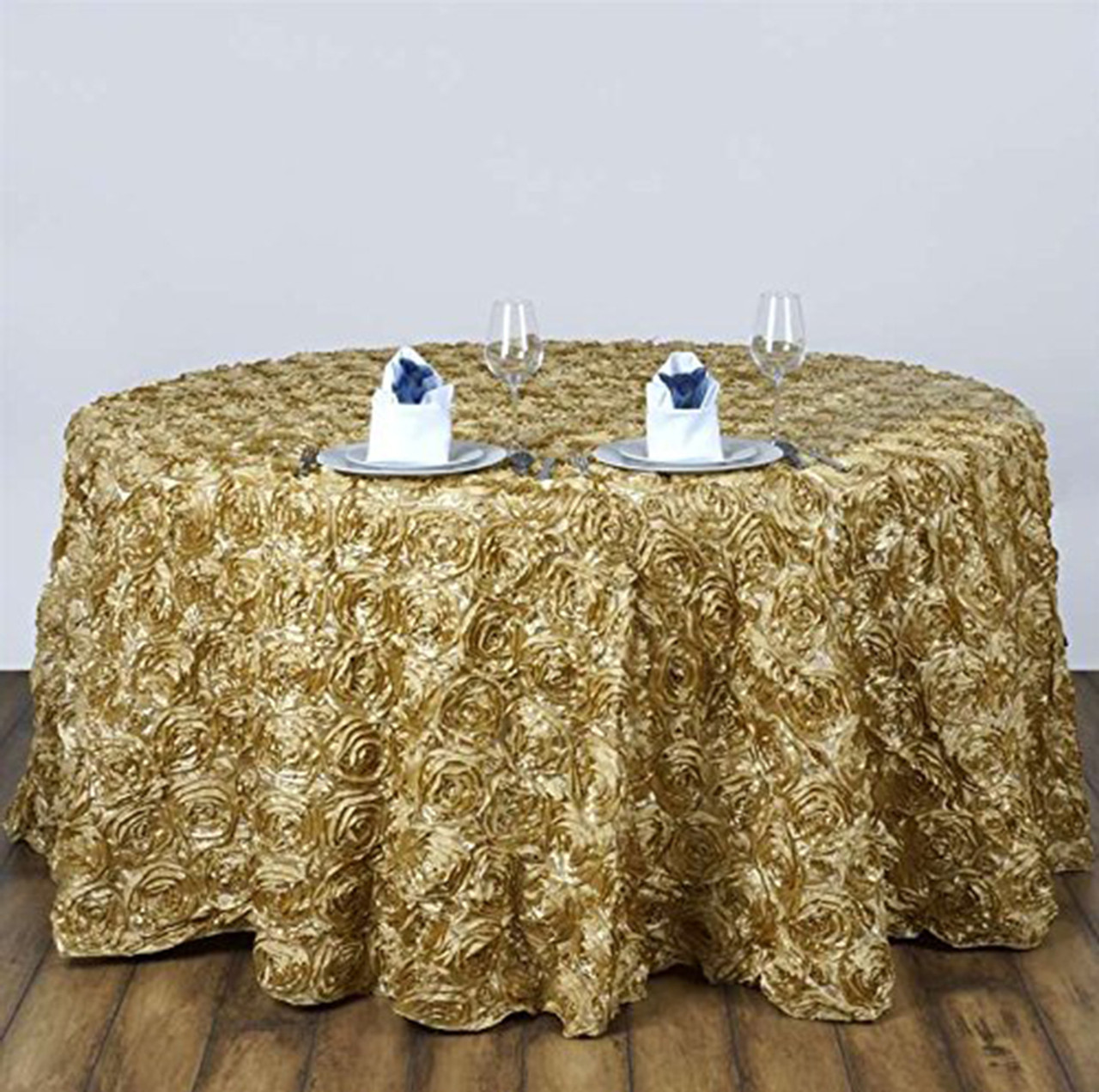ROUND ROSETTE TABLECLOTH