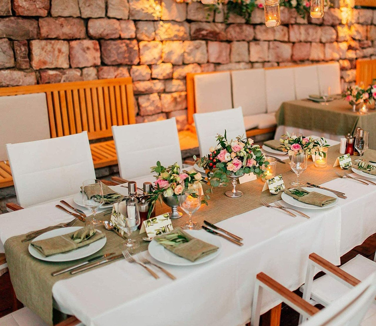 Burlap Table Runner