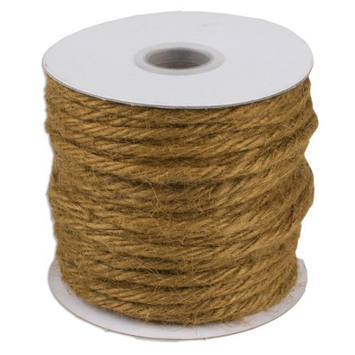 3.5"mm X 25 Yards Burlap Jute Rope Twine - Choose From 8 Colors (Sable)