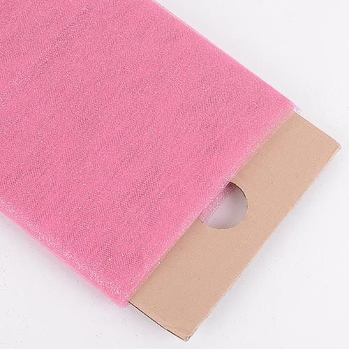 54" Inch X 10 Yards Premium Glitter Tulle Fabric Bolt (Shocking Pink)