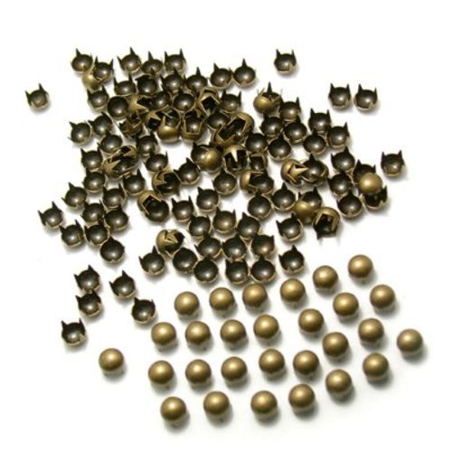 Pack of 100pcs 8MM ANTIQUE Round Dome Metal Studs Spots Nailheads Fastners