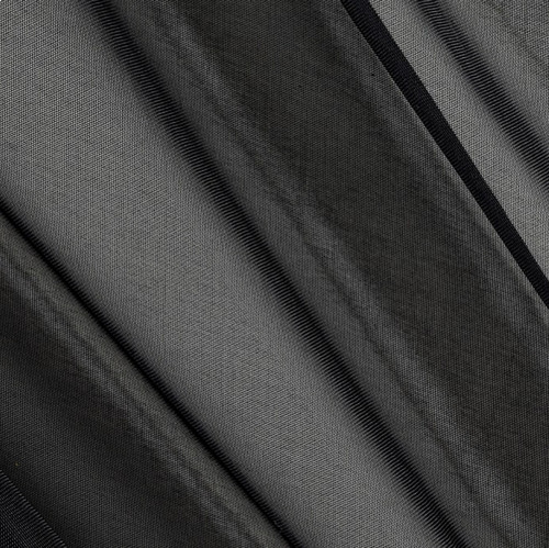 120" Wide (10ft Wide) X 120 Yards Roll - Sheer Voile Chiffon Fabric - Perfect for Draping Panels and Masking for Weddings, Parties & Events, Tent Draping - Black