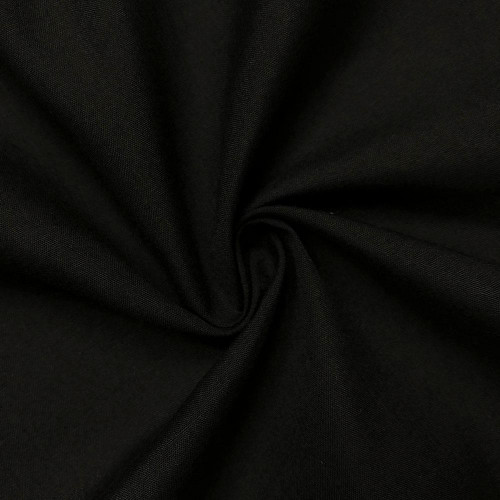 60" Black Premium Polyester Cotton Blend Broadcloth 60" Black Premium Polyester Cotton Blend Broadcloth