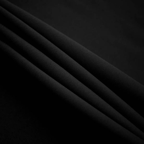 Black Polyester Poplin Fabric 60" Wide