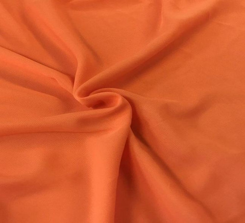 60" Wide Chiffon Fabric - Orange