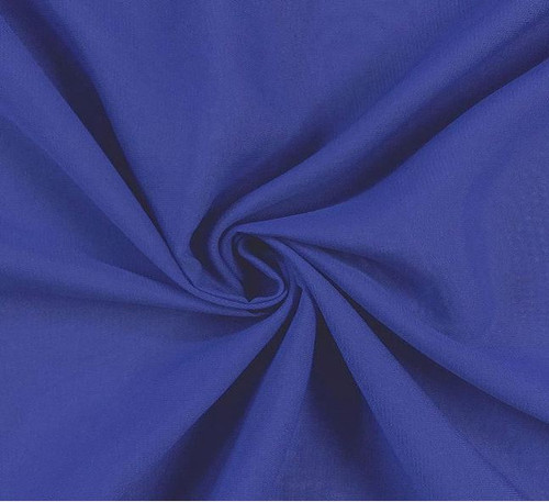 60" Wide Chiffon Fabric - Royal Blue