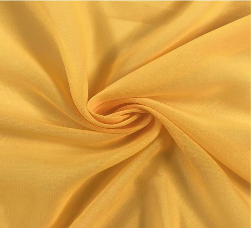 60" Wide Chiffon Fabric - Sunflower Yellow