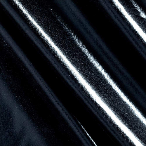 60" Wide Foil Lame Knit Metallic Stretch Spandex Fabric - Black