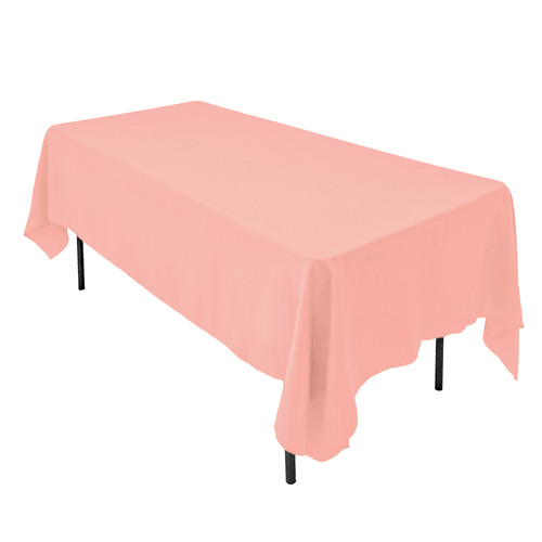Blush Pink Polyester Tablecloth