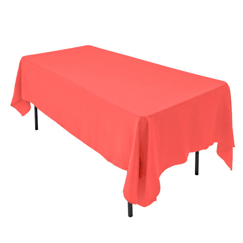 Coral Polyester Tablecloth