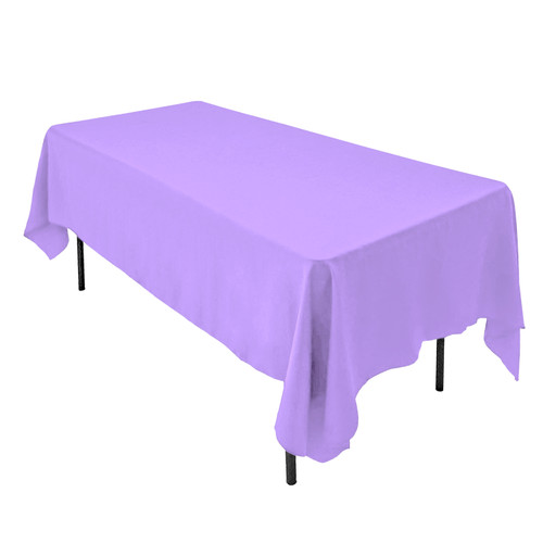 Polyester Rectangular Tablecloth - 60" x 126" - Lavendar
