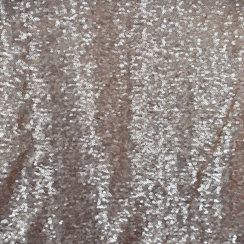 Mini Disc Glitz Sequin Nylon Mesh Fabric - Champagne