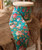 2" Wide x 10 Yards Polyester Long Floral Print Ribbon - Turquoise