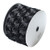 4" Wide x 10 Yards Rose Petal Rosette Ribbon with Wire Edge - Black