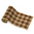 6" Wide x 10 Yards Checker Design Natural Burlap Ribbon (Brown)