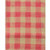6" Wide x 10 Yards Checker Design Natural Burlap Ribbon (Pink)