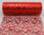 6" wide x 10 Yards Hearts Pattern Organza Sheer Fabric Ribbon for Decorating, Floral Designing and Crafts (Red)