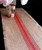 AK-Trading 12.5" Inches X 108 Inches Burlap Table Runner with Stripes (Red)