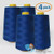 4-Pack All Purpose Sewing Thread Cones - High Tensile Polyester Spools (6000 Yards Each) - ROYAL BLUE