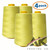 4-Pack All Purpose Sewing Thread Cones - High Tensile Polyester Spools (6000 Yards Each) - YELLOW