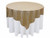 AK-Trading 72"x72" Grand Duchess Beaded Sequin Table Cover or Overlay (Champagne)