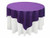 AK-Trading 72"x72" Grand Duchess Beaded Sequin Table Cover or Overlay (Purple)