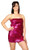 AK-Trading Exotic Glitzy Sequin Stretch Sequin Tube Dress (Fuchsia)