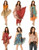 AK-Trading Indian Reversible Vintage Silk Sari Magic Wrap Skirts - Lot of 9 Pcs. (Large - 36 Inches Long)