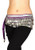 AK-Trading Multi-Row 258 Silver Coins Velvet Belly Dance Hip Scarf Purple