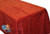 AK-Trading RED Sequin Rectangular Tablecloth, Rain Drops Sequin Taffeta Fabric Sequin Table Cover- RED