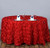 AK-Trading Tablecloth 108-Inch Round Rose Grandiose Rosette Tablecloth Tablecover (Red)