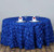 AK-Trading Tablecloth 108-Inch Round Rose Grandiose Rosette Tablecloth Tablecover (Royal Blue)