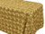 AK-Trading Tablecloth 54 x 120-Inch Rectangular Rose Grandiose Rosette Tablecloth Tablecover (Gold)