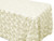 AK-Trading Tablecloth 54 x 120-Inch Rectangular Rose Grandiose Rosette Tablecloth Tablecover (Ivory)