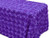 AK-Trading Tablecloth 54 x 96-Inch Rectangular Rose Grandiose Rosette Tablecloth Tablecover (Purple)