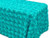 AK-Trading Tablecloth 54 x 96-Inch Rectangular Rose Grandiose Rosette Tablecloth Tablecover (Turquoise)