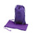 Burlap Jute Favor Bags (Pack of 12) - Select From 8 Colors Available in 3 Sizes (5"x7", Purple)