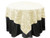 Grandiose Rose Design Rosette Table Overlay Table Cover - Ivory (96x96)