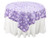 Grandiose Rose Design Rosette Table Overlay Table Cover - Lavender (84x84)