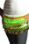 Kids Belly Dance Zumba Hip Scarf with Coins & Beads - Green/Silver