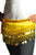 Kids Belly Dance Zumba Hip Scarf with Coins & Beads - Yellow/Silver