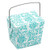 Mini Damask Print Pet Take-out Gift Favor Boxes, Pack of 12 (2.75" x 2" x 2.5", White/Blue)