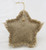 Package of 6 Rustic Natural Star Shaped Burlap Ornament with a Jute Hanger