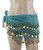 PEARL Belly Dance Hip Scarf, Hip Shakers Belly Dancing Skirt Coin Sash Costume with Gold Coins - Red
